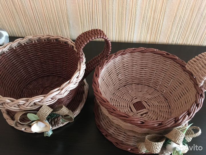 Сухарницы плетеные