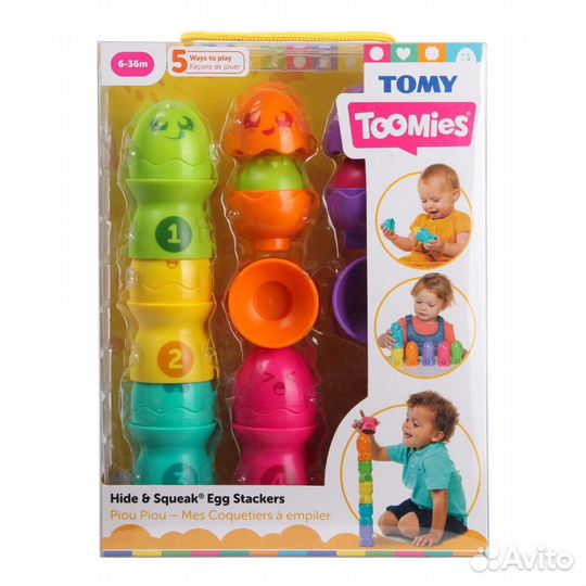 Пирамидка Tomy Яичная с 6мес