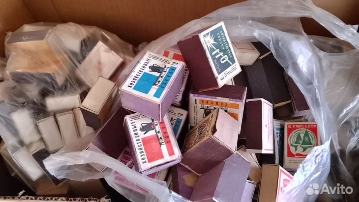 Спички СССР в деревянном коробке