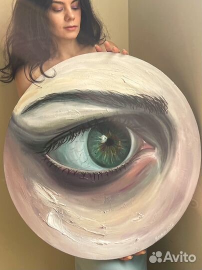 Интерьерная картина маслом 'Глаз'