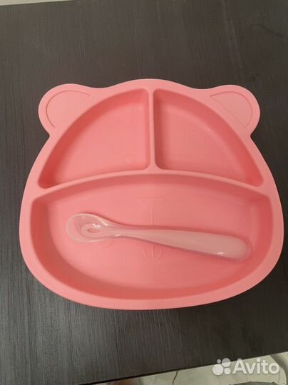 Детская силиконовая тарелка