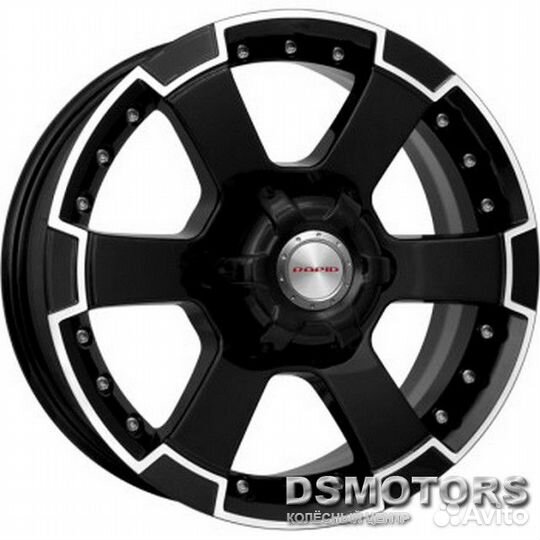 Диски М56 7.0/16 6x139.7 ET22 d107.1 алмаз чёрный