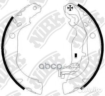Колодки тормозные барабанные зад FN0673 NiBK