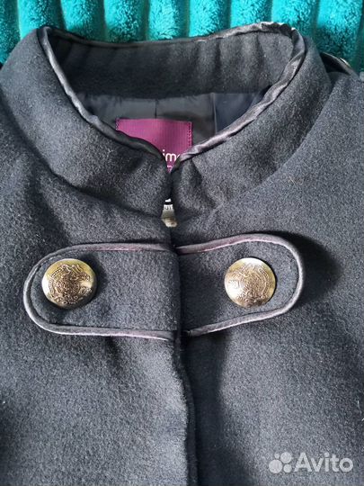 Пальто женское демисезонное темно-синий