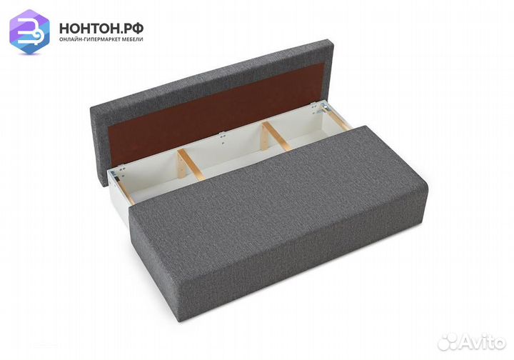 Диван еврокнижка Крит темно-серый