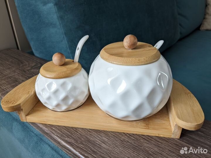 Солонка, сахарница фарфор Elan Gallery