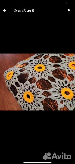 Плед-скатерть ручной работы