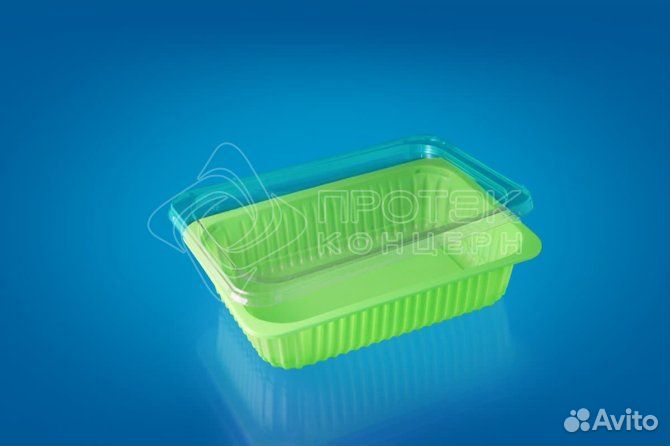 Упаковка пищевая лоток с крышкой пр-Л-260х177х55