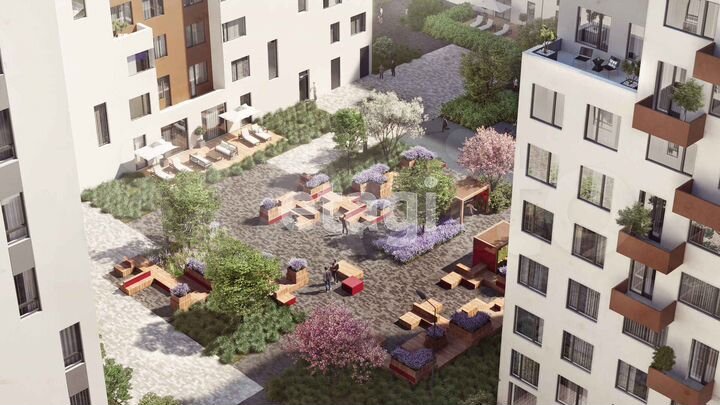 2-к. квартира, 59,4 м², 6/17 эт.