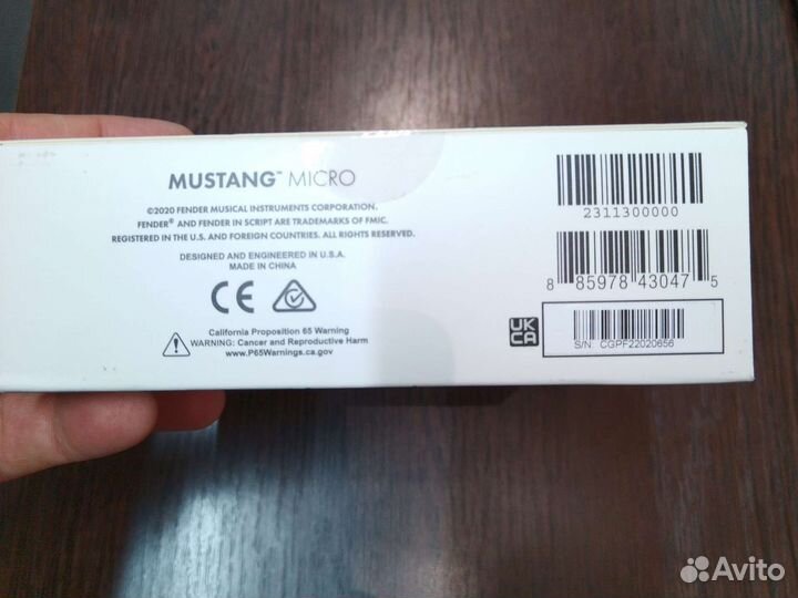 Fender mustang micro