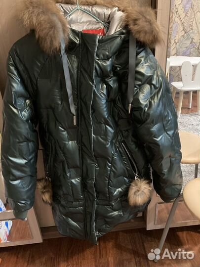 Пуховик для девочки зима 152