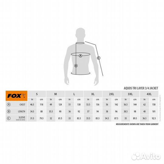 Куртка Fox Aquos Tri Layer Jacket 3/4