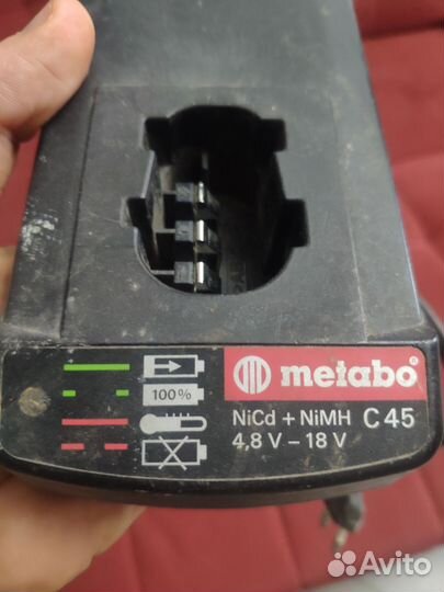 Зарядка для шуруповерта metabo c45