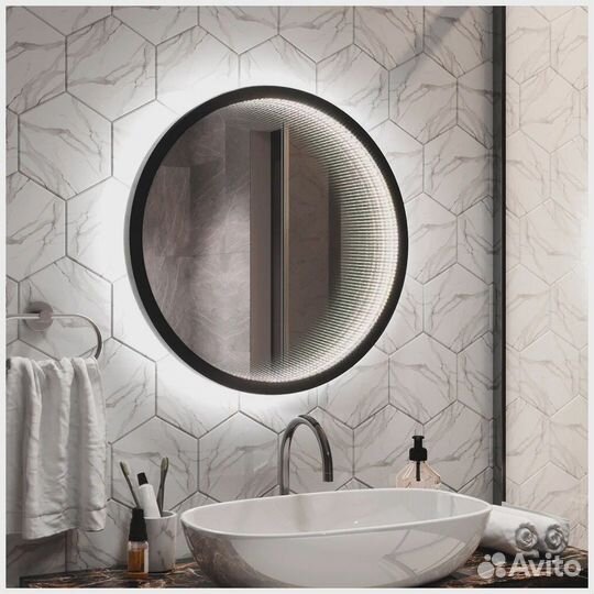 Зеркало Infiniti Black LEDс эффектом бесконечности