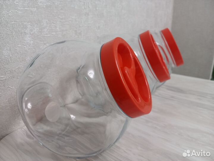 Набор банок для сыпучих продуктов из 3 шт