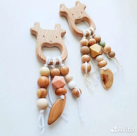 Деревянный грызунок, держатель