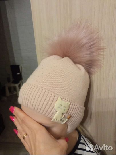 Шапка зимняя для девочки новая