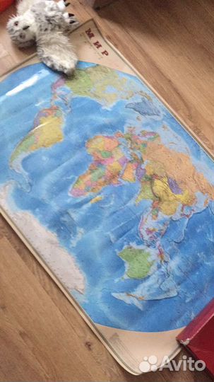 Политическая карта мира большая