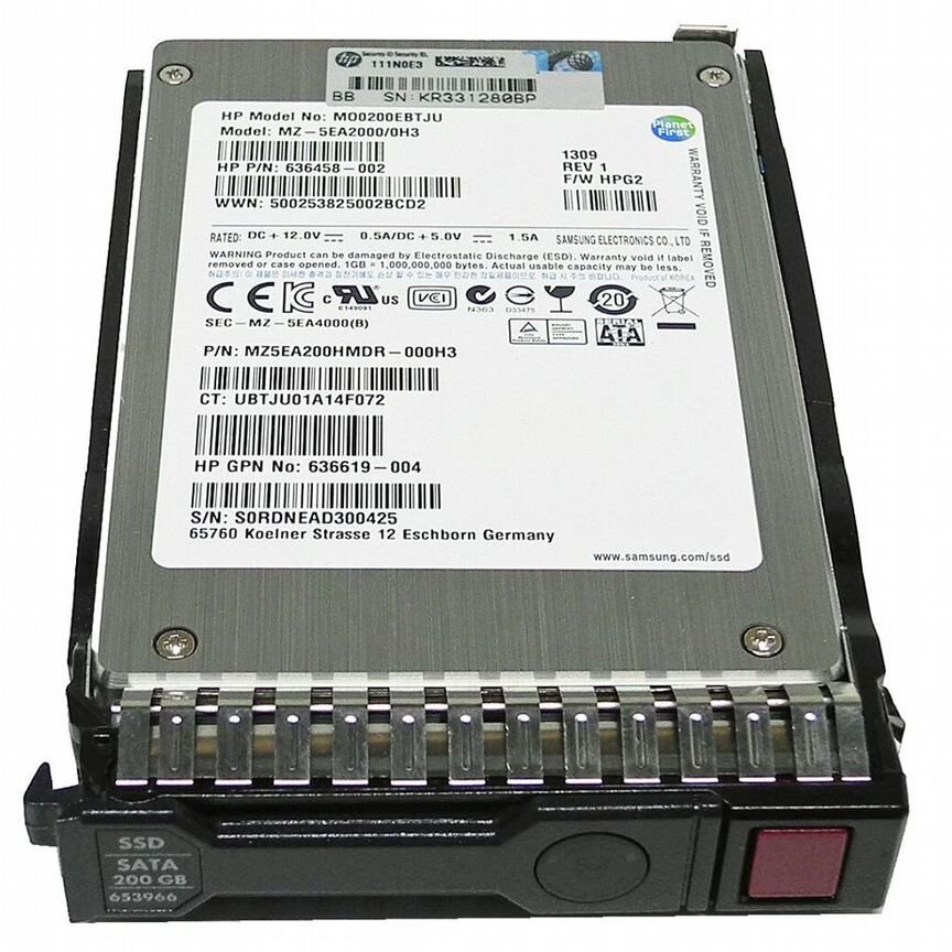 [804644-001] Жесткий Диск Hp 804644-001 200gb SATA2 2.5" Ssd