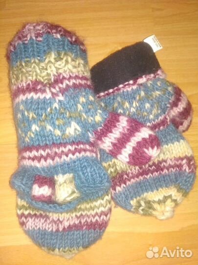 Варежки 3 пары, шляпа, кепка, шапка зимние