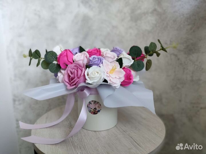 Букет из мыльных роз