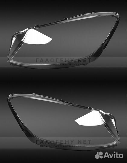 Стекла фар Mercedes W222 2013-2017 левое правое