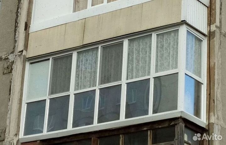 Балкон пластиковый французкое остекление