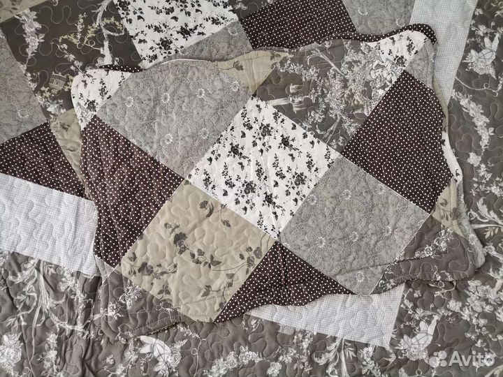 Покрывало + наволочки пэчворк 100 хб стеганое