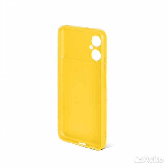 Силиконовый чехол для Poco M4 (5G) DF (yellow)