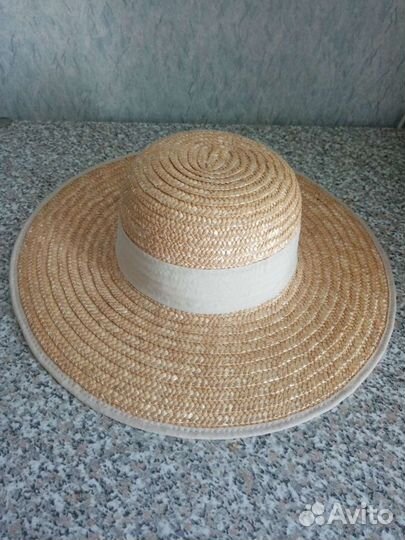 Новая соломенная шляпа Италия р 57
