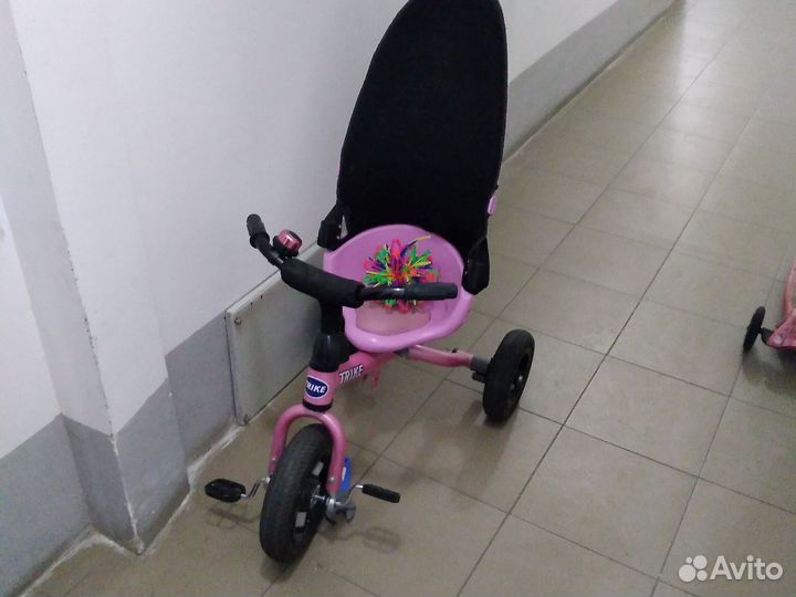 Велосипед, самокат, каталка для девочки