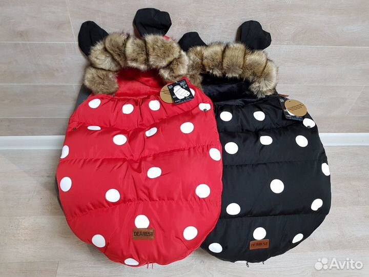 Теплый конверт в коляску 