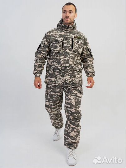 Зимний Тактический Камуфляж Горка Пиксель Цифра