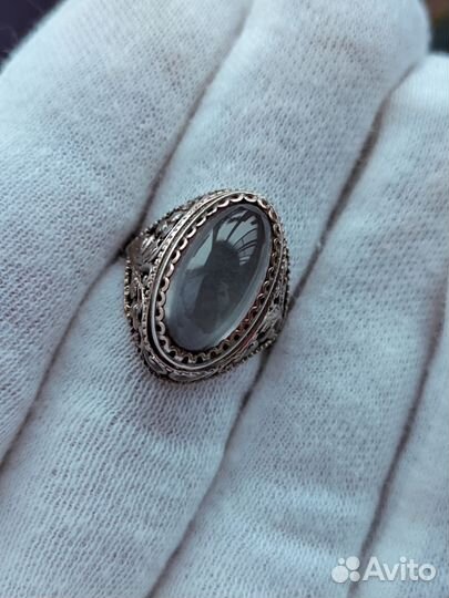 Кольцо с александритом серебро СССР 875 проба