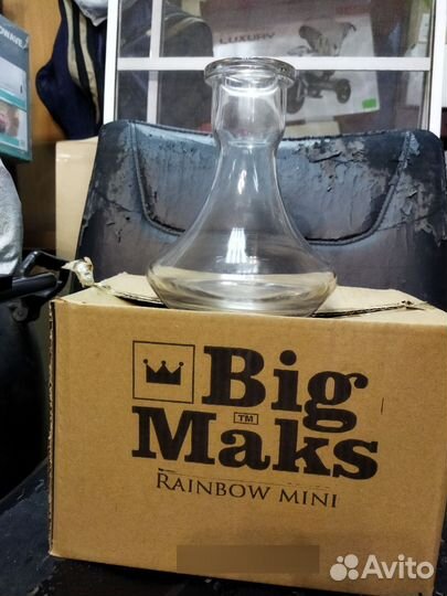 Колба стеклянная прозрачная