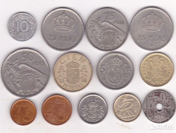 Монеты Италии, Испании и Португалии