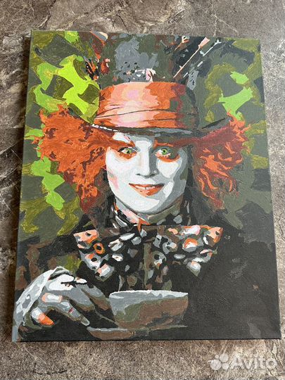 Шляпник, Джонни Депп картина по номерам