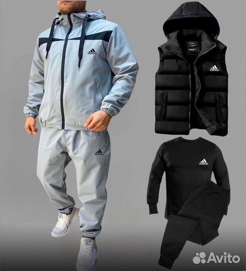 Спортивный костюм Adidas 5 в 1 плащевый