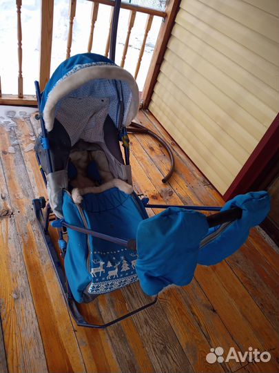 Детские санки коляска бу