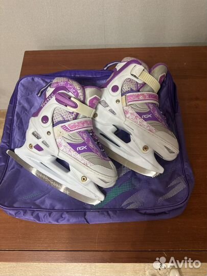 Коньки детские раздвижные 31-34