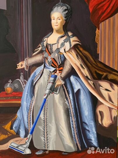 Современная картина акрилом на холсте