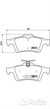 Колодки тормозные дисковые зад P24148 Brembo