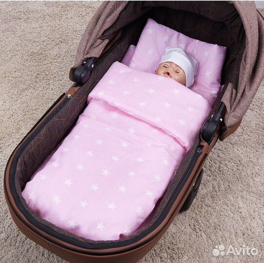 Комплект в коляску(подушка,матрас,одеяло)