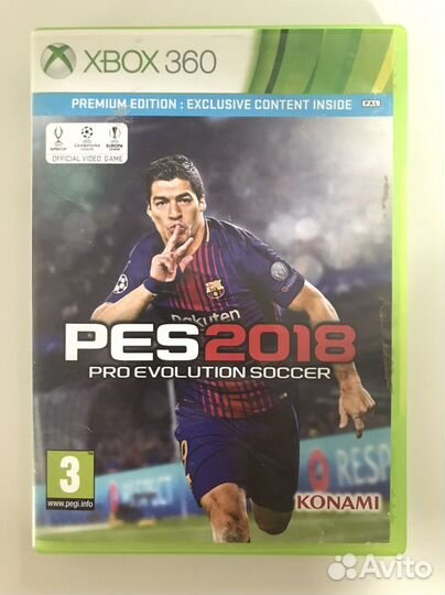 PES 2018 для xbox 360 (лицензия)