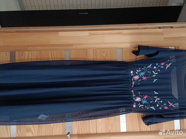 Двухслойное платье. Красивое, лёгкое, длинное