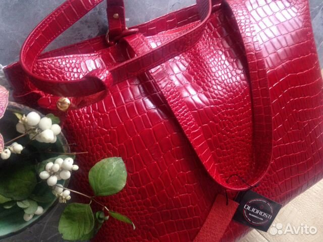 Сумка новая большая кожаная