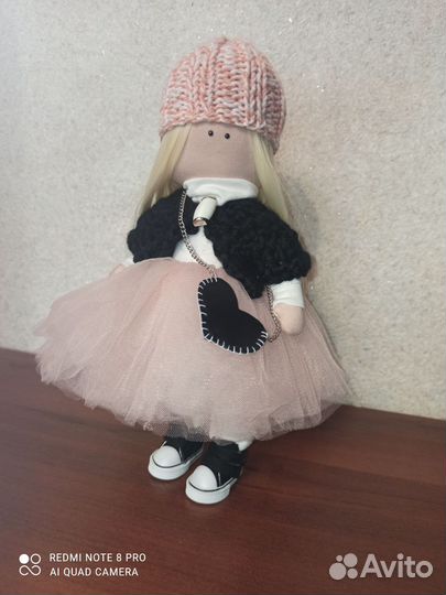 Интерьерная кукла тильда ручной работы