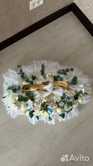 Свадебное украшение для машины