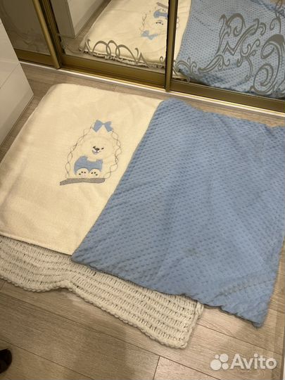 Плед 3 штуки для мальчика до года