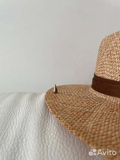 Канотье соломка бао с декором